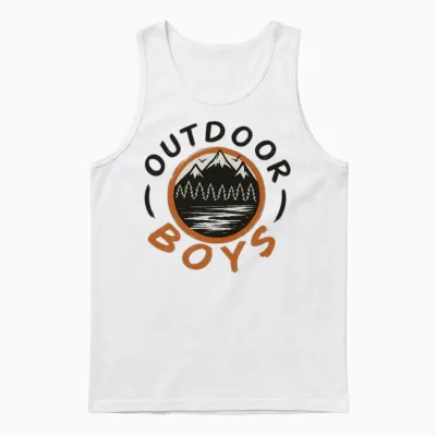 Outdoor Boys Unisex Tank Top - White