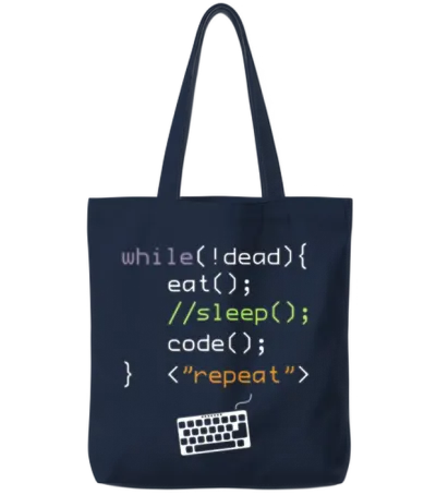 Computer Science Programmer Tote Bags - Navy