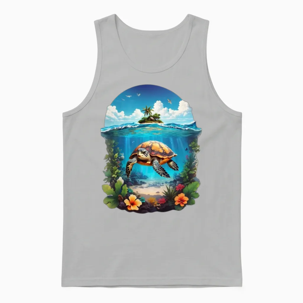 Sea Turtle Delight Reptiles & Exotics Unisex Tank Top in Ash