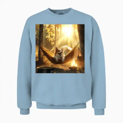 Dog Unisex Sweatshirt - Light Blue