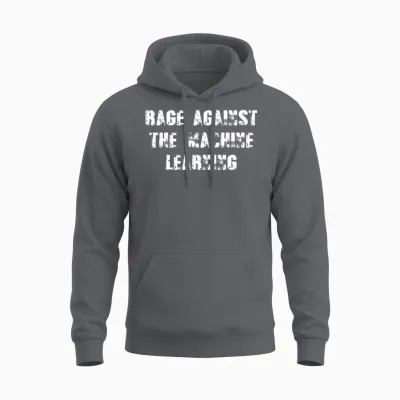 The Machine Learning Rage Against Unisex Hoodie - Charcoal