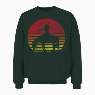 Native American Horse Unisex Sweatshirt - Forest