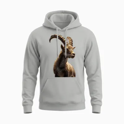 Steinbock Ziege Bock Alpensteinbock Capricorn Süße Ziegen Unisex Hoodie - Ash