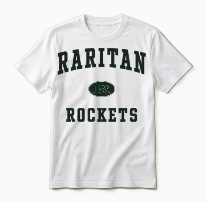 Raritan High School Rockets - & Graduation Unisex T-Shirt in White