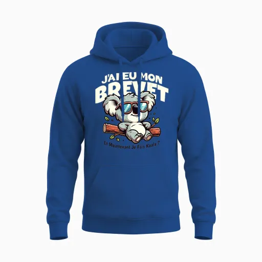 Patent 2025 Congratulations College Success Humor Koala Unisex Hoodie - Royal