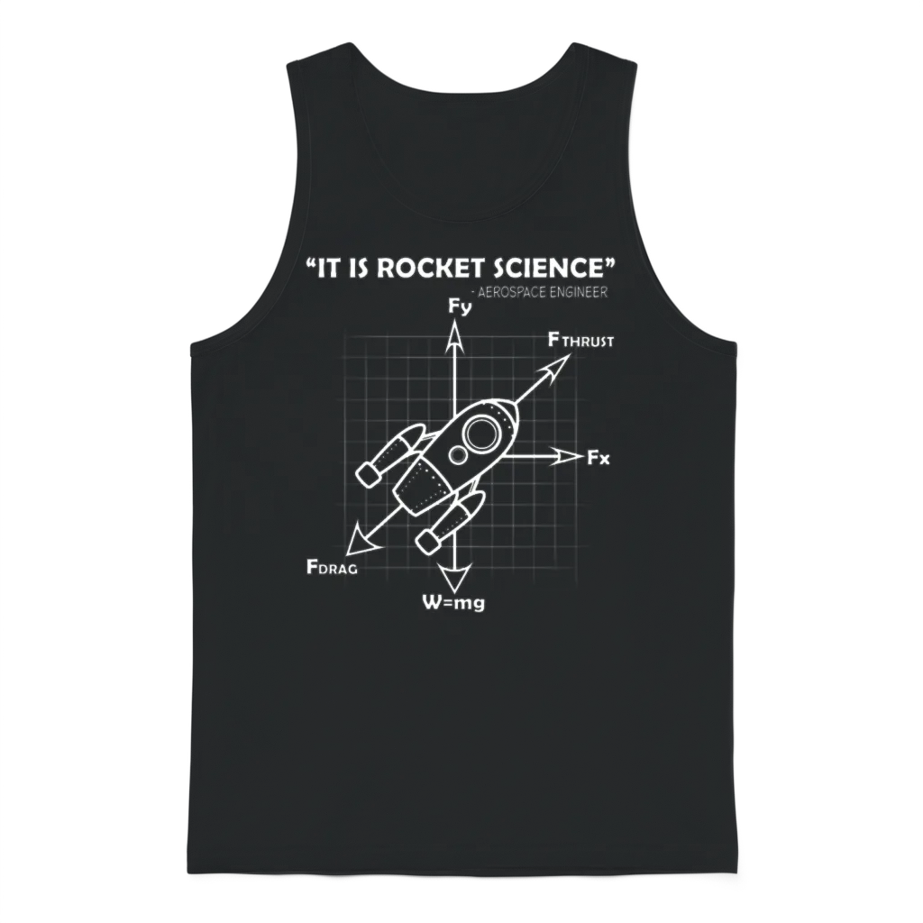 Rocket Science Unisex Tank Top - Black