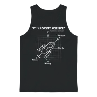Rocket Science Unisex Tank Top - Black – 1