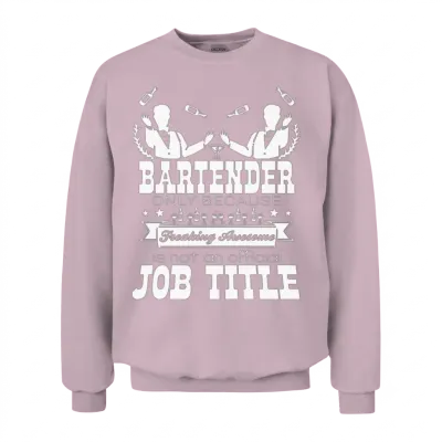 Funny Bartender Unisex Sweatshirt - Light Pink