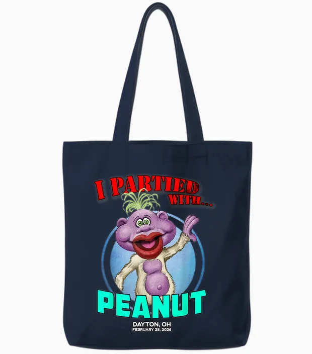 Peanut Dayton, Oh (2026) Tote Bags in Navy