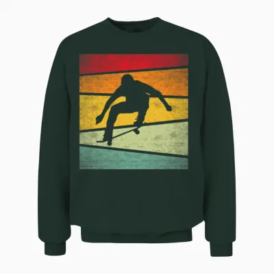 Skating Retro Unisex Sweatshirt - Forest