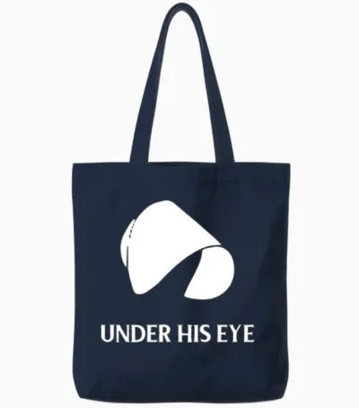 The Handmaid's Tale Under His Eye Tote Bags - Navy