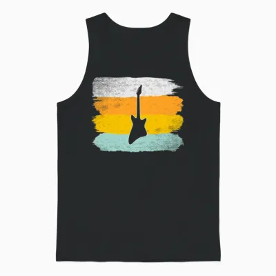 Eguitar Retro Unisex Tank Top - Black
