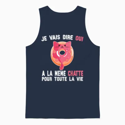 T-Shirt Evg Same Pussy for the Whole Life to Be Groom Unisex Tank Top - Navy