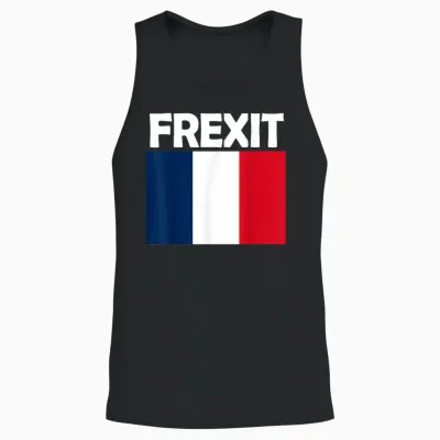 Frexit Retrait De La France De L'union Européenne Anti Eu Unisex Tank Top - Black