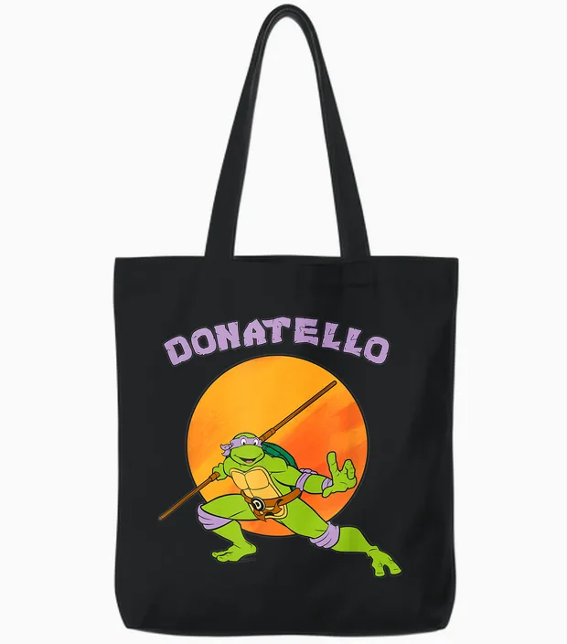 Donatello Standing Ready Tote Bags in Black