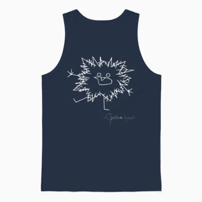 Woolly Beastie Freaks Out - Bestiolus Cerritus Unisex Tank Top - Navy