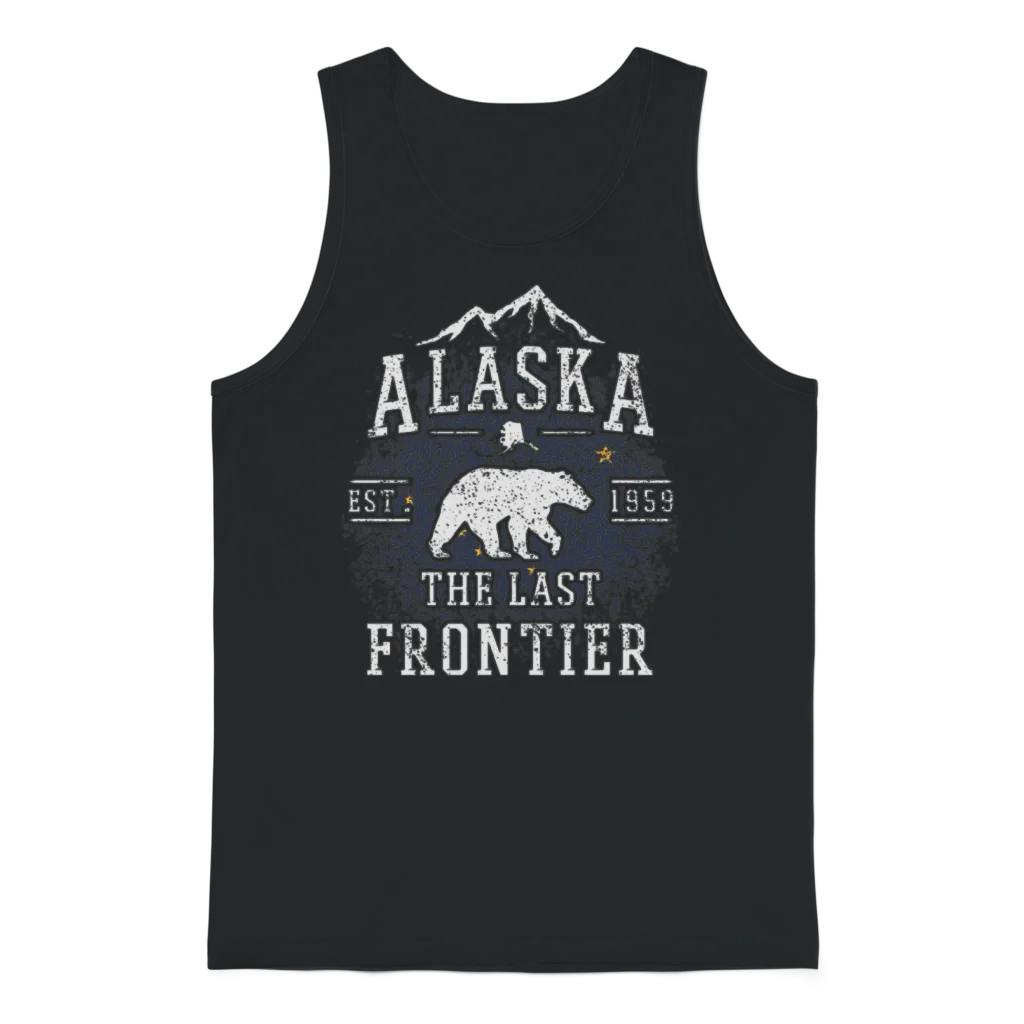 Alaska the Last Frontier Unisex Tank Top - Black