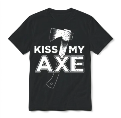 Funny Axe Throwing Unisex T-Shirt - Black