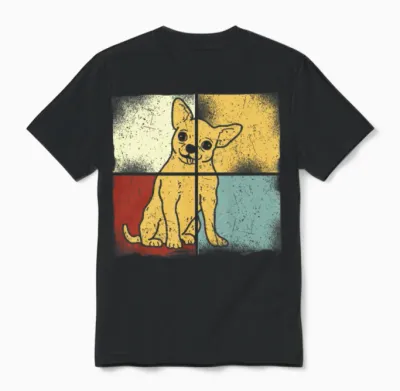 Chihuahua Chihuahueño Retro Unisex T-Shirt - Black