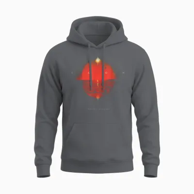 Official Imagine Dragons Loom Album T-Shirt, Black Unisex Hoodie - Charcoal