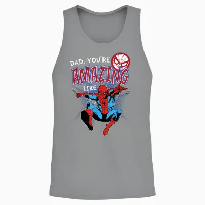 Marvel Spider-Man Amazing Dad Father's Day Unisex Tank Top - Sport Grey
