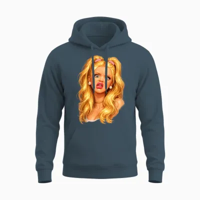 Lustiges Meme Gesicht Doll Face Sarkasmus Design Mit Love Unisex Hoodie - Dark Heather
