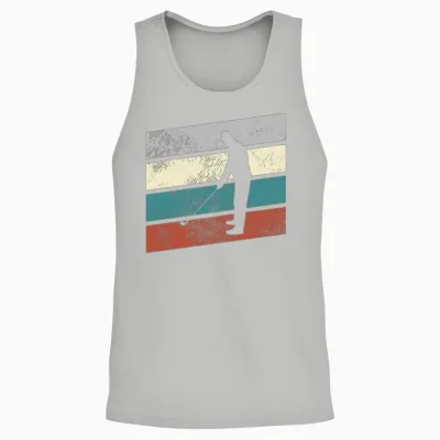 Golf Retro Unisex Tank Top - Ash