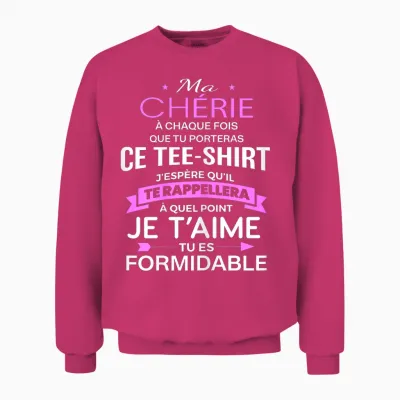 My Darling I Love You Are Great Gift Couple in Love T-Shirt, Black Unisex Sweatshirt - Heliconia