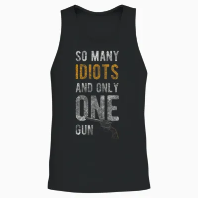 Sarcasm Funny Unisex Tank Top - Black