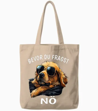 Bevor Du Fragst - Nö Lustiges Sarkasmus Hunde Kaffee Tote Bags - Natural