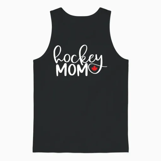Hockey Mom Unisex Tank Top in Black