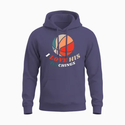 I Love His Teachings Unisex Hoodie - Heather Sport Dark Navy