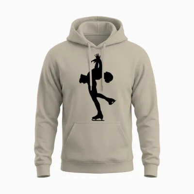 Ice Skating Unisex Hoodie - Sand