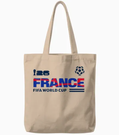 Fifa World Cup26 Qualifier France Tote Bags - Natural
