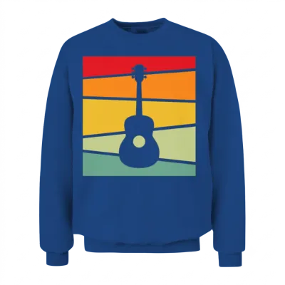 Guitar Retro Unisex Sweatshirt - Royal