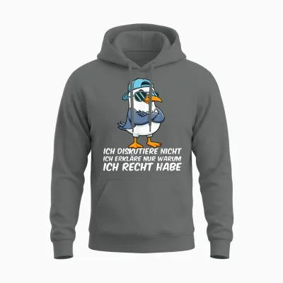 Funny Sprüch Lustige Tshirts Männer Damen Herren Möwe Unisex Hoodie - Graphite Heather