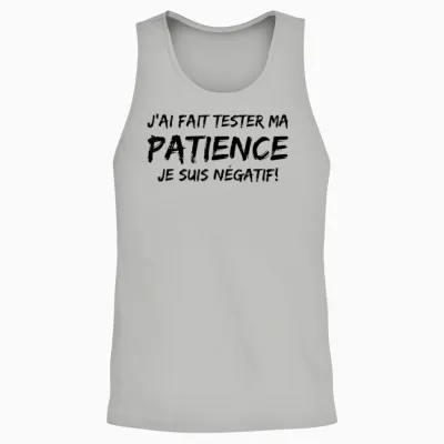 J'ai Fait Un Test De Patience Humour Beauf Phrase Drole Unisex Tank Top - Ash