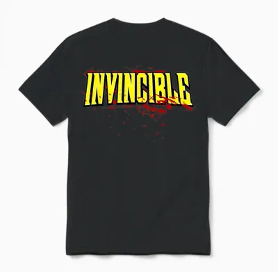 Invincible Bloody Logo Unisex T-Shirt - Black