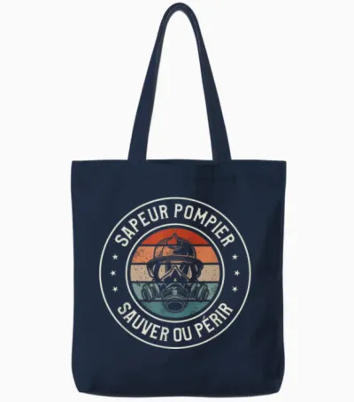 Firefighter Save or Perish Tote Bags - Navy