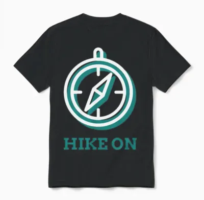 Hike on Hiking Unisex T-Shirt - Black
