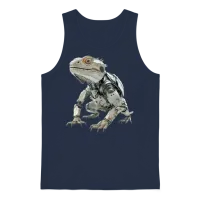 Bearded Dragon Unisex Tank Top - Navy – 1