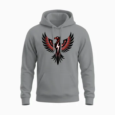 Thunderbird Indigenous Peoples Day Tribal Native American Unisex Hoodie - Sport Grey