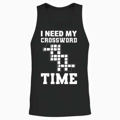 Crossword Puzzle Lover Dissectologist Unisex Tank Top - Black
