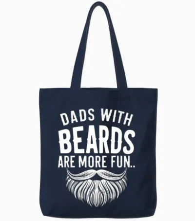 Dads with Beards1 Tote Bags - Navy