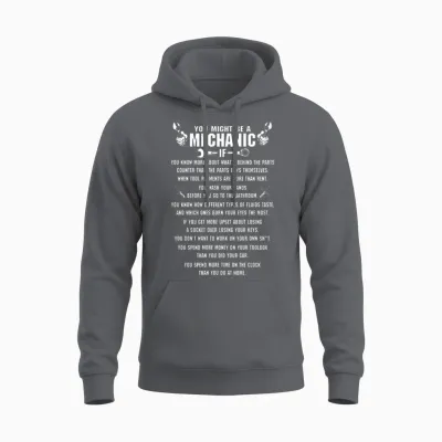 Mechanic Mechanic Mechanical Heart Tattoo Anime Unisex Hoodie - Charcoal