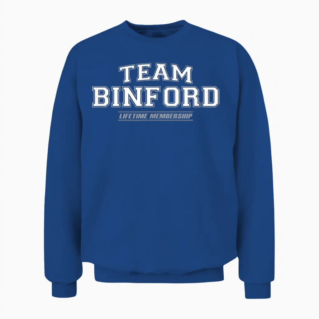 Team Binford | Stolzer Familienname, Nachname Geschenk Unisex Sweatshirt in Royal