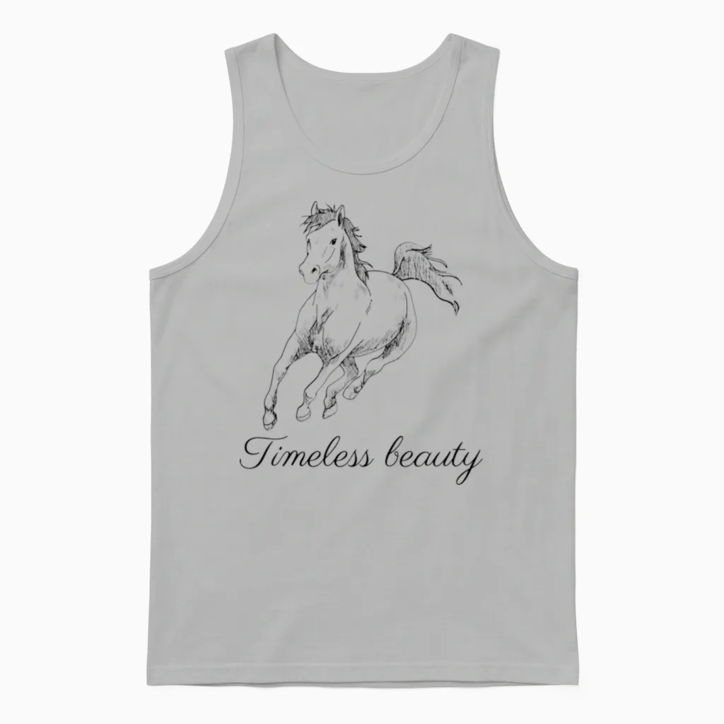 Arabian Horse - 17 Lovers Gift Unisex Tank Top in Ash