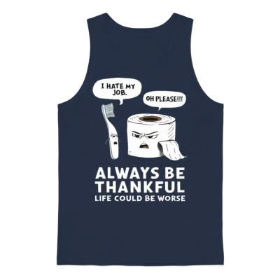 Toilets Humor Toilet Joke for a Toilet Joke Unisex Tank Top - Navy