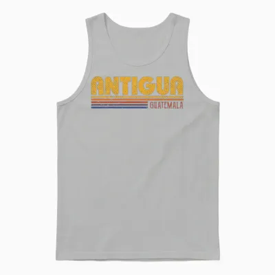 Retro Antigua Guatemala Unisex Tank Top - Ash