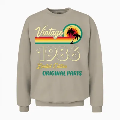 Vintage 1986 Limited Edition Original Parts Unisex Sweatshirt - Sand